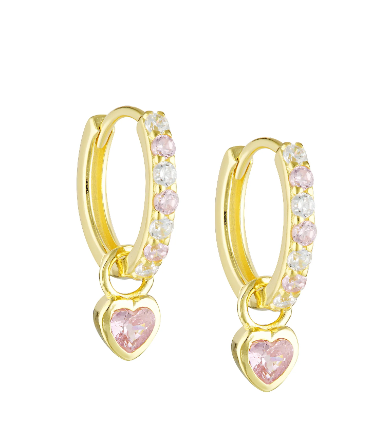 Heart Drop Earrings