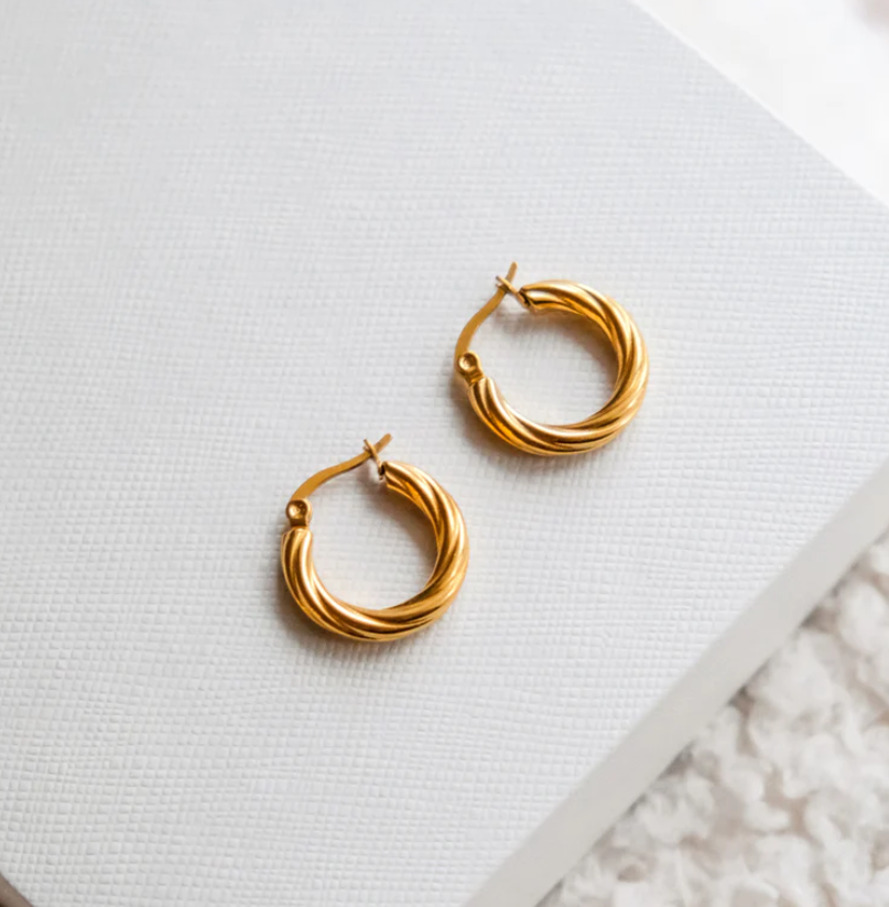 Edna Gold Hoops